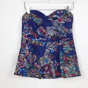 Anthropologie Primula Corset Peplum Top